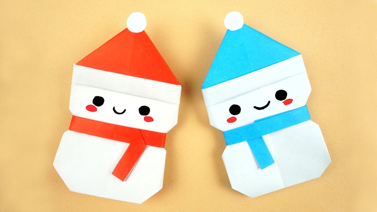 折り紙簡単 可愛い クリスマスベル 折り方 Origami Easy Cute Christmas Bells Paper Craft DIY종이접기 크리스마스 징글벨