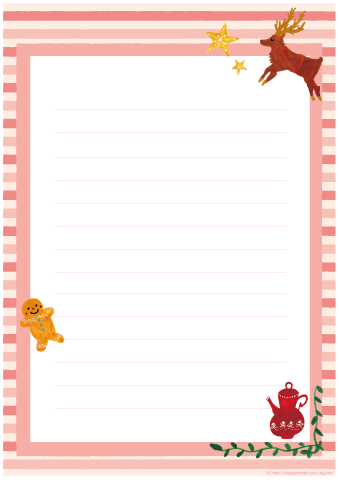 スノーマンmemo ハッピークリスマス ：イラスト無料