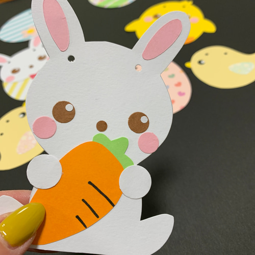 素敵なガーランドにもなる イースター 飾り イースターエッグ 24個 カラフルエッグ イースター 復活