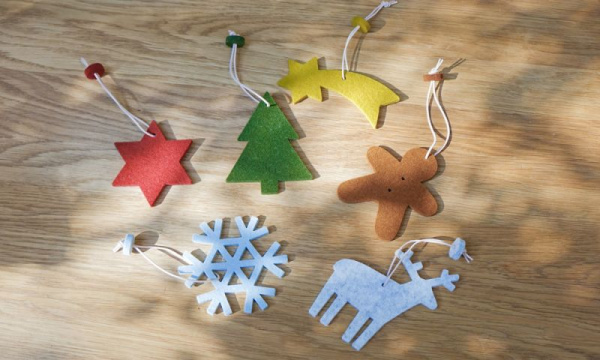 フェルトのクリスマスオーナメント 6種類 」の作り方ぬくもり