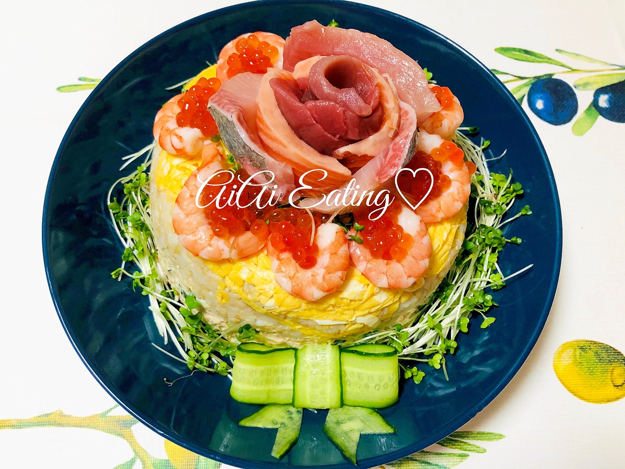 うちのサラダ結婚記念日にポテトサラダのケーキ