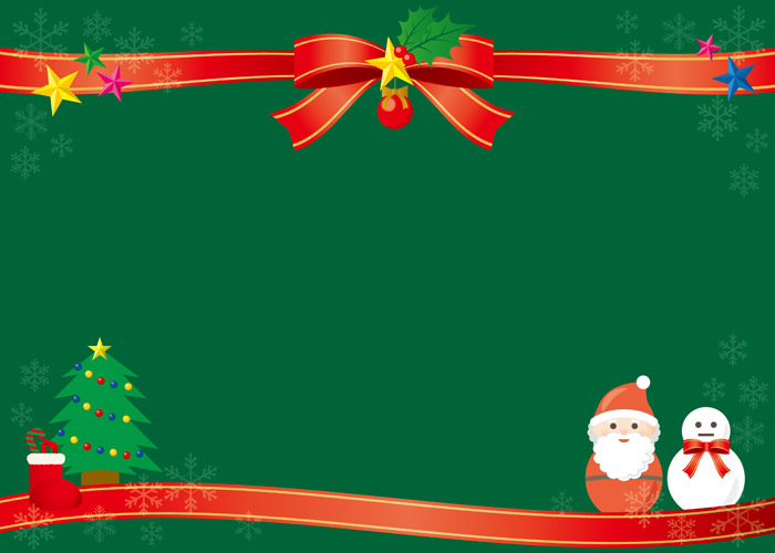 フリー素材 クリスマスの背景イラスト