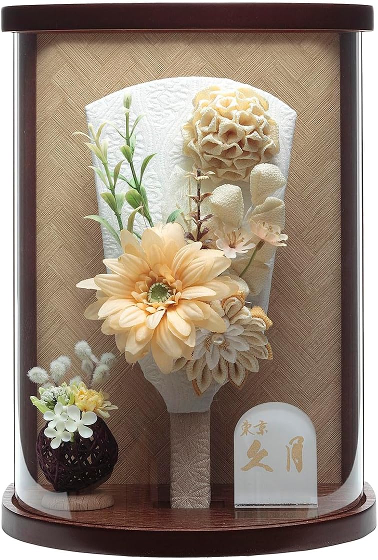 Amazon羽子板 正月 ケース入り ９号摘み細工髪飾り付きつまみ細工羽子板飾りここな赤アクリルケース入り fukur3-141Cちりめん 細工 日本製 コンパクト かわいい 可愛い インテリア おしゃれ 花羽子板正月飾りおもちゃ