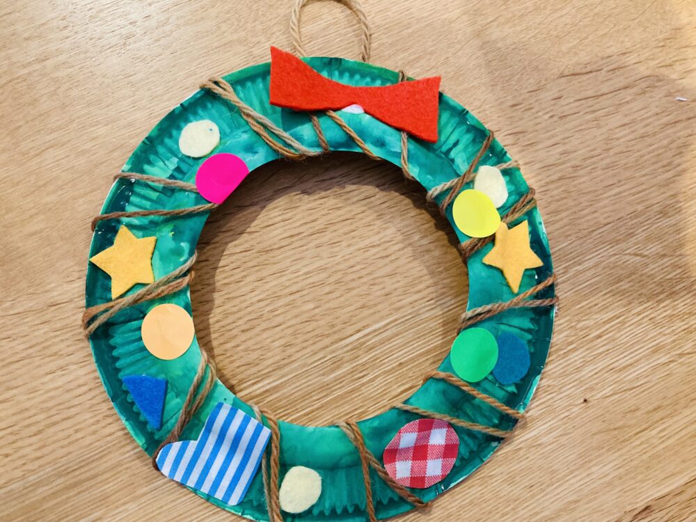 リース＜クリスマス＞ 編み物 材料セットリバティ 生地、編み物、刺繍、刺し子のことなら ホビーラホビーレ