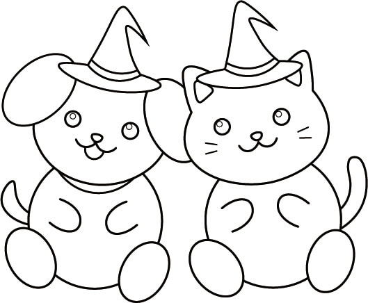 無料ぬりえ おばけとお菓子がいっぱい！ハロウィンのキャンディハウスぬりえ無料ぬりえ 家庭・保育・介護で使える！印刷して楽しめる塗り絵サイト「 ぬりえん」