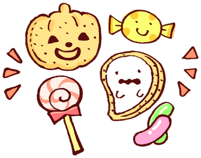ハロウィンのお菓子詰め合わせのイラスト イラスト素材6882957- フォトライブラリ