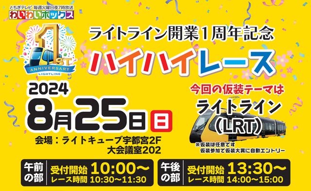 LRTの利用者１千万人と開業２周年を記念してイベント 宇都宮－NEWS - とちテレ