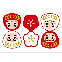 正月カラーの二重に飾ったガーランドイラスト - No: 25876015無料イラスト・フリー素材なら「イラストAC」