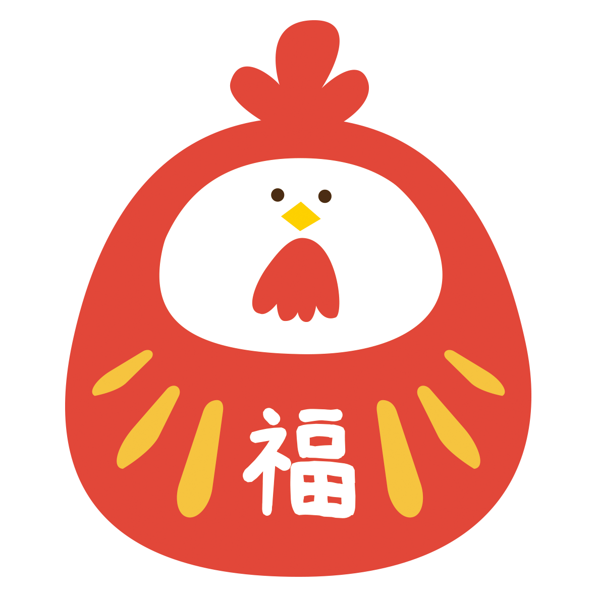 かわいいお正月のアイコン 新年のアイコン 招き猫 だるま イラスト素材セット Stock VectorAdobe Stock