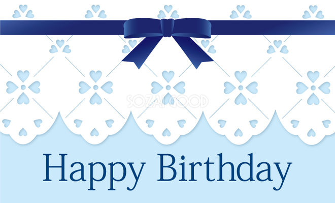 バースデーカードテンプレート「マカロンタワーのケーキ」ダウンロードかわいい無料イラスト 印刷素材.net