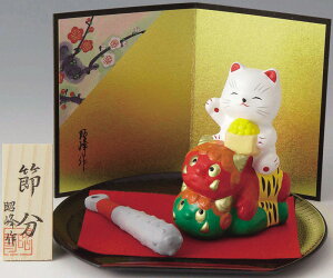 🗝サリュ 節分 鬼＆お多福お面オブジェセット 木製🗝の通販 by 🗝ナチュラル🗝's shopラクマ