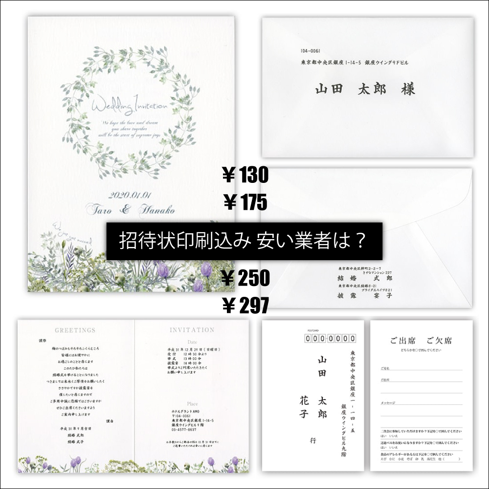 簡単安い！結婚式の招待状の印刷方法を解説！便利な宛名テンプレートも紹介します