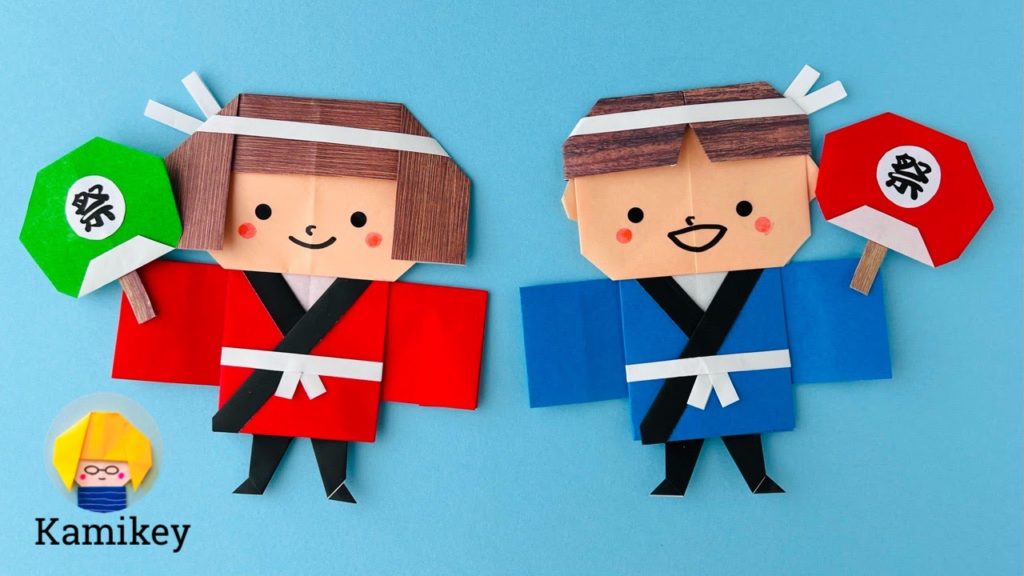 折り紙で提灯 ちょうちん を折ってみよう！origami lantern foldingともすぅ折り紙