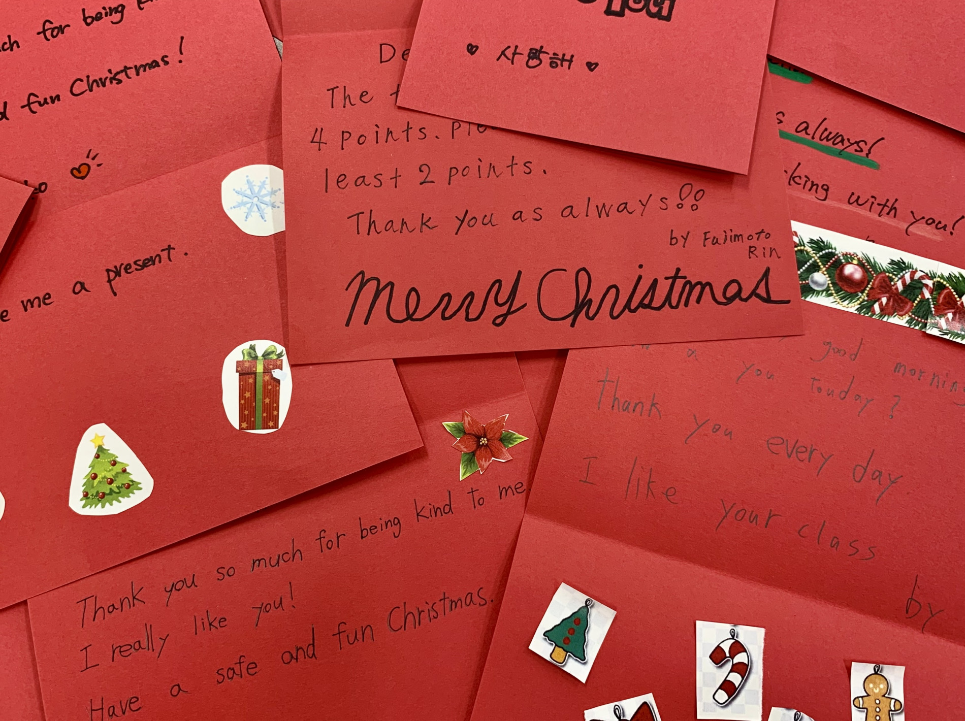 スノーマンと英語メッセージクリスマスカードテンプレート - ポストカード・イラスト素材サイト イラストareiraPostcardtemplate