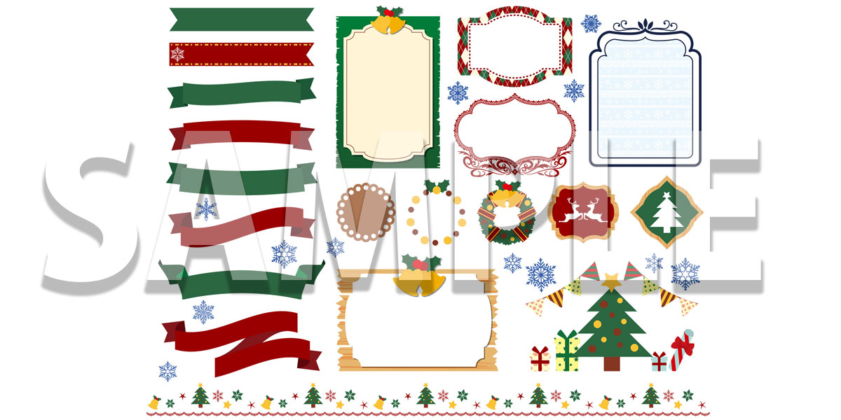 背景が緑色のクリスマス柄の紙芝居枠のイラスト素材108309806- PIXTA