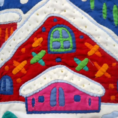 パッチワーク「クリスマスのミニキルト」の作り方ぬくもり