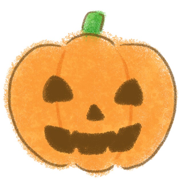 ハロウィン手書き風イラスト！暗闇で光る不気味なお城園だより、おたよりで使えるかわいいイラストの無料素材集 イラストだより