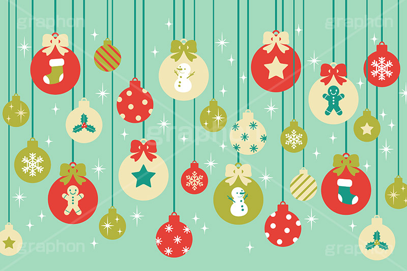 可愛いイラスト無料背景 クリスマス 雪の結晶 緑 − free illustration Background ChristmasSnowflake Greenイラストダウンロード