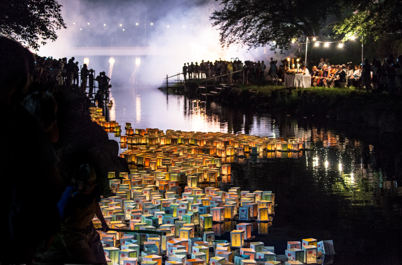 広沢の池 灯籠流しイベント・行事京都観光情報 KYOTOdesign