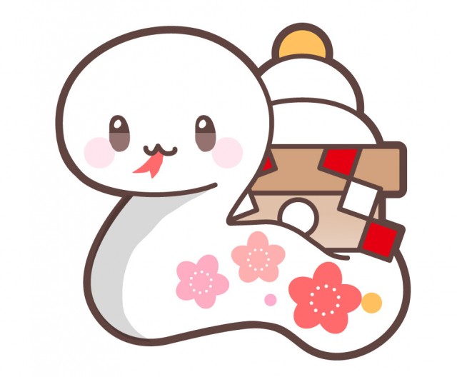 正月無料イラスト＆かわいいフリー素材集 ねこ画伯コハクちゃん