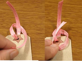ペーパーアイテム 動画で確認！リボンの結び方 2