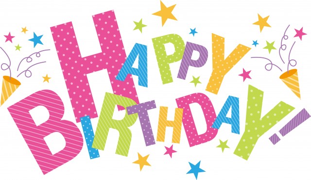 HAPPYBIRTHDAYの文字