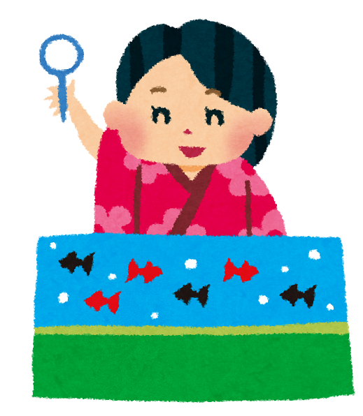 解説 夏の絵手紙『お祭りの屋台』7月・8月・暑中見舞い・残中見舞いの絵手紙に～ 初心者向け描き方解説