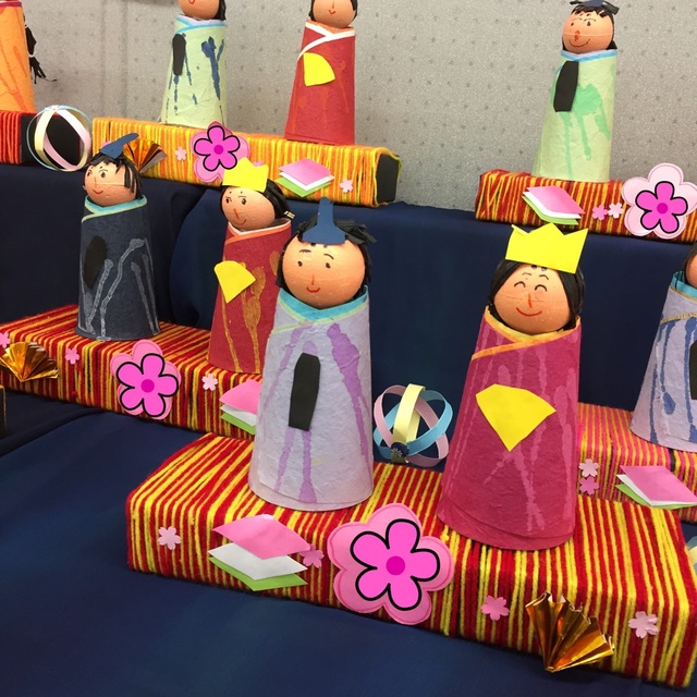 立体のひな祭り製作で楽しむ保育活動