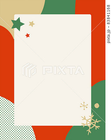 クリスマスの背景素材 ホワイトクリスマス 縦位置の写真・画像素材-Snapmart スナップマート