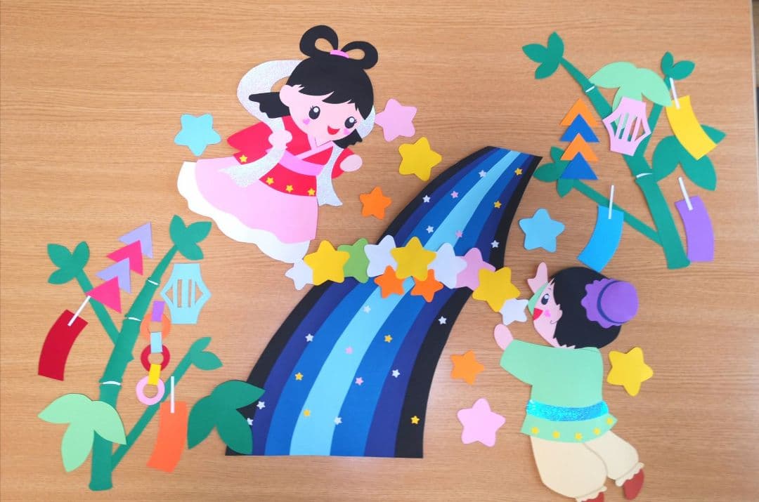 ウォール＆ウインドーステッカー 七夕笹飾り : 季節装飾・造花販促物・販促通販の POP GALLERY ポップギャラリ