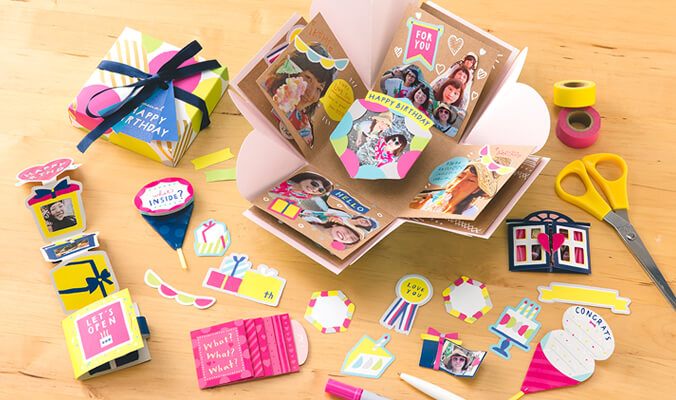 誕生日 サプライズボックス 飛び出す ギフト プレゼントボックス 簡単 手作り びっくり箱 HAPPY BIRTHDAY - メルカリ