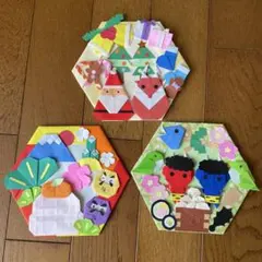 CoCo◇青鬼さんと赤鬼さんの節分リース＊ハンドメイド◇豆