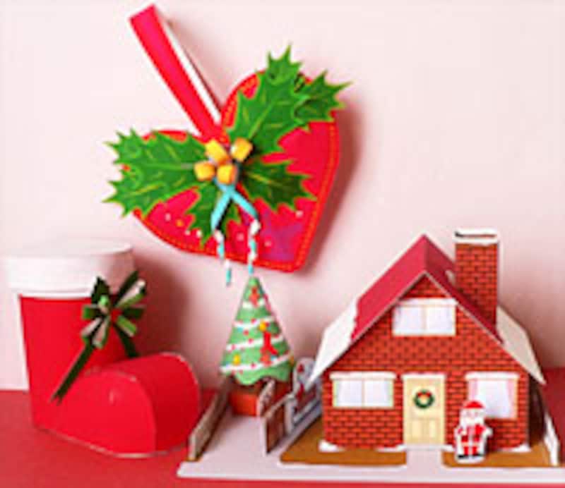 クリスマス ツリー森林ランタン ペーパークラフト ハンドメイド