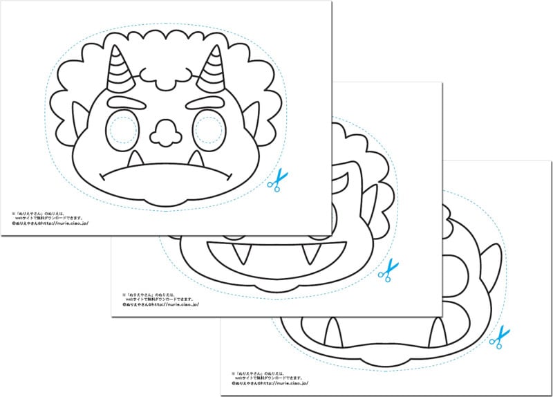 鬼のお面製作！ 1歳児から年中・年長まで楽しめる節分工作工作・自由研究All About