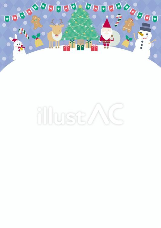 S0022-0002クリスマス メニュー用紙 サンタ 柊柄 1セット10枚入り飲食店用品・印刷通販のatta アッタ