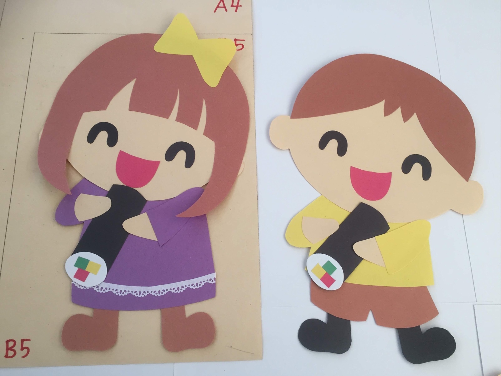 画用紙＆折り紙で簡単工作節分 恵方巻きの壁面飾りを作ってみた！ 無料型紙 ２月 冬 - YouTube