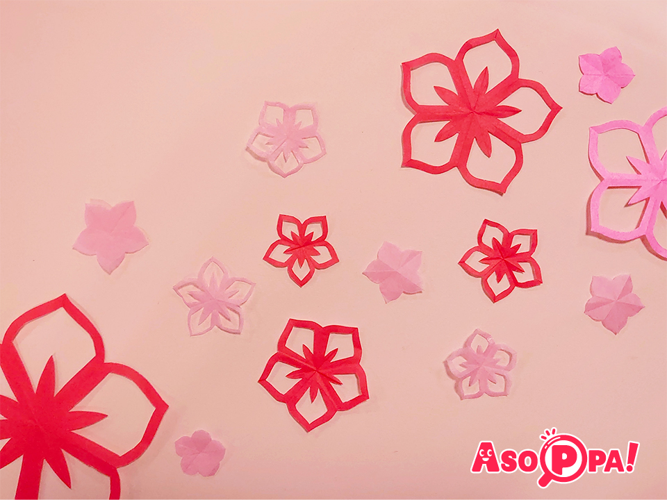 ひな祭りに折り紙で立体的な花を！簡単な折り方・作り方！折り紙の花