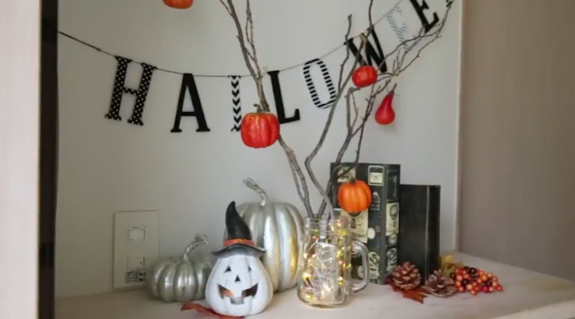 クリスマス・ハロウィン飾り付け 小物セット 大人シックなハロウィンの飾り付けとテーブルフランスや