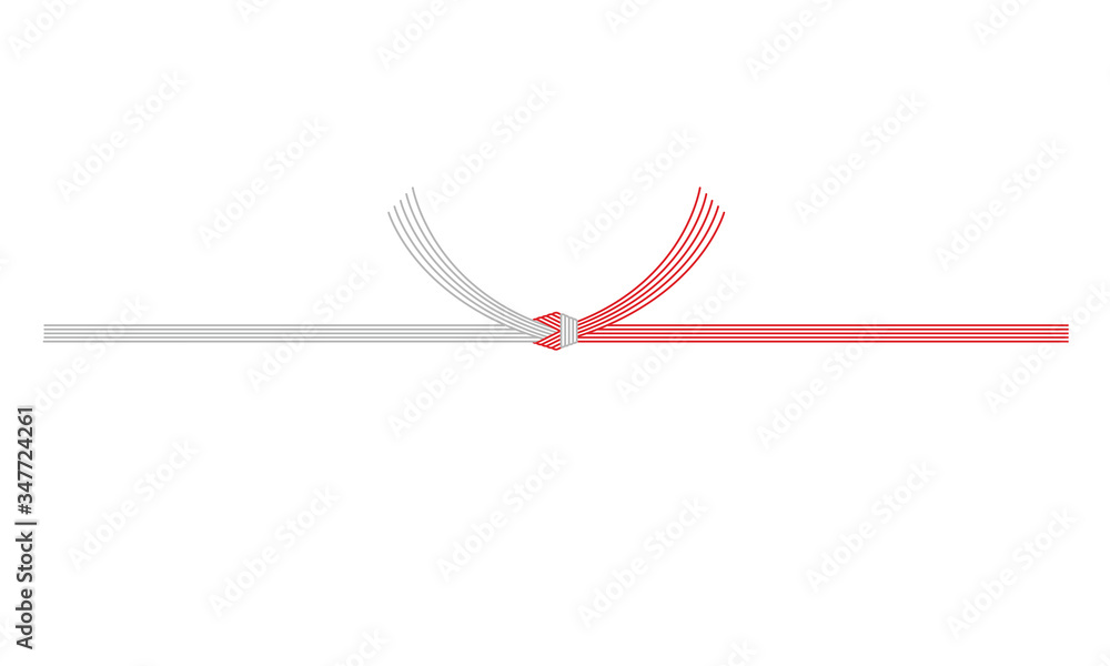 のしカード 紅白結び切り10本 御祝※商品同梱専用