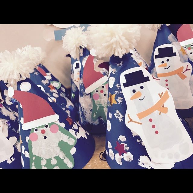 サンタ＆トナカイの手作りクリスマスパーティーハット素材２点セット ダウンロード販売HAPPY BIRTHDAYCRAFTS ハピバクラフト 〜誕生日の飾り付けや手作りメッセージカードのお店