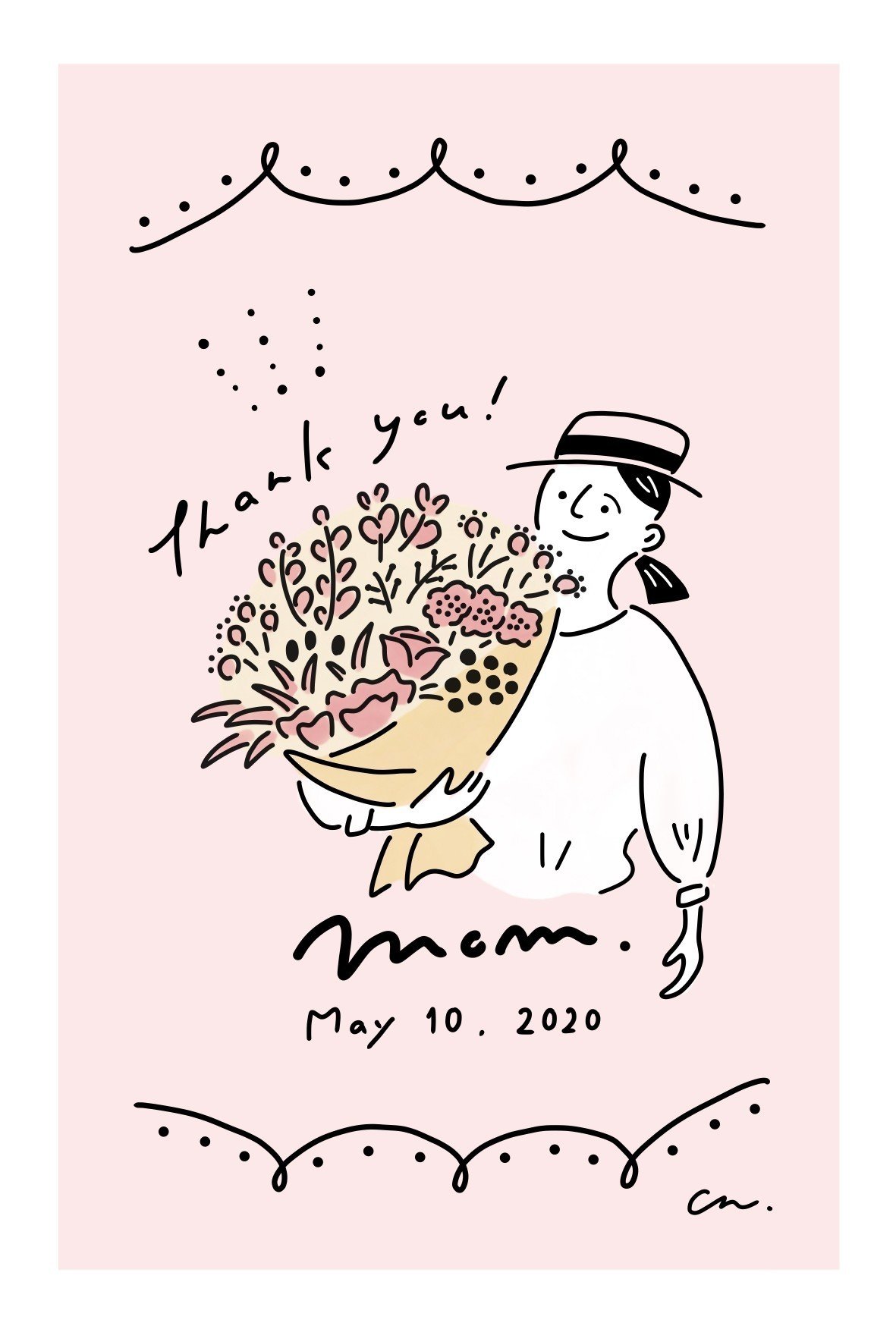 母の日ポストカードテンプレートでおしゃれなデザインを無料で作成！Canva