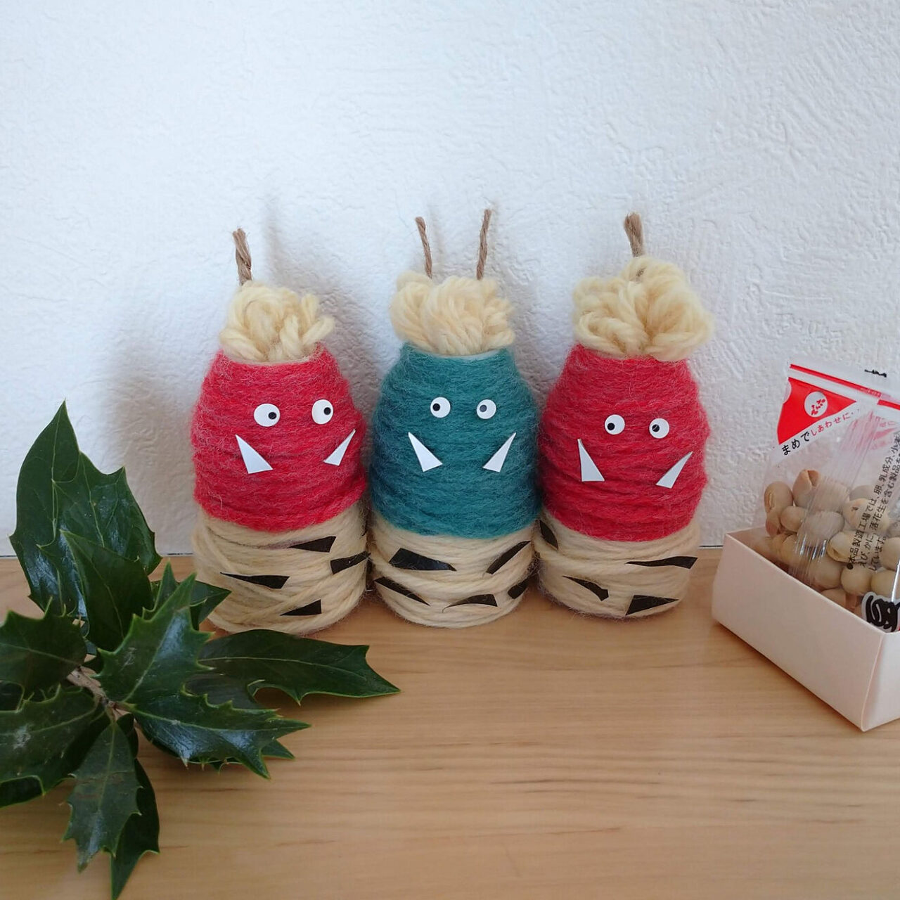 100均DIY 切って貼るだけで作る節分飾り