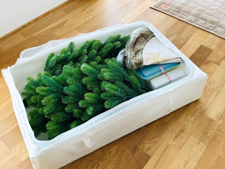 ダイソー べんりベルト ゴムバンド を使ったクリスマスツリーの収納方法。段ボールには入れません。 - 明日も暮らす