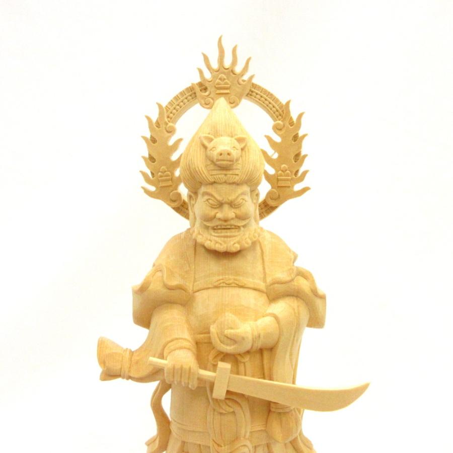 川本仏壇店「金毘羅大権現」桧木 ひのき 製 総高30㎝ 航海の神様
