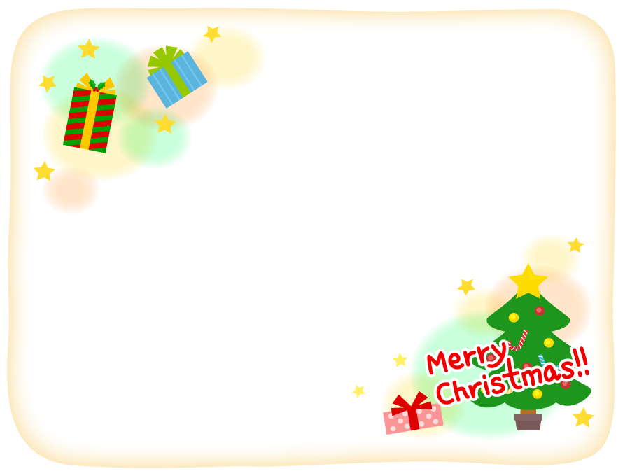 クリスマスツリー コーナーフレーム飾りのイラストai epsベクタークラブ＜イラストレーター素材が無料＞