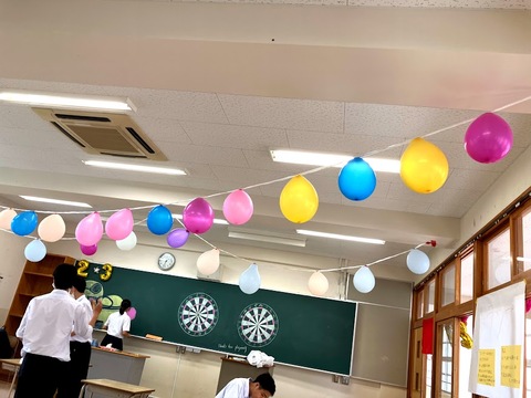 文化祭 学校飾りTikTok