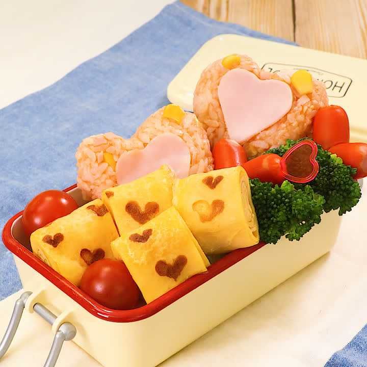 型抜きチョコパンケーキとその他いろいろバレンタイン弁当 : 日々のごはんとおやつのネタ帳～簡単なのも、丁寧なのも～ Powered byライブドアブログ