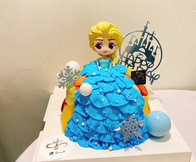 似顔絵とアナと雪の女王エルサのケーキｵﾘｼﾞﾅﾙｹｰｷ『おぐに』電車・車・ｷｬﾗｸﾀｰ・似顔絵ｹｰｷ宅配通販