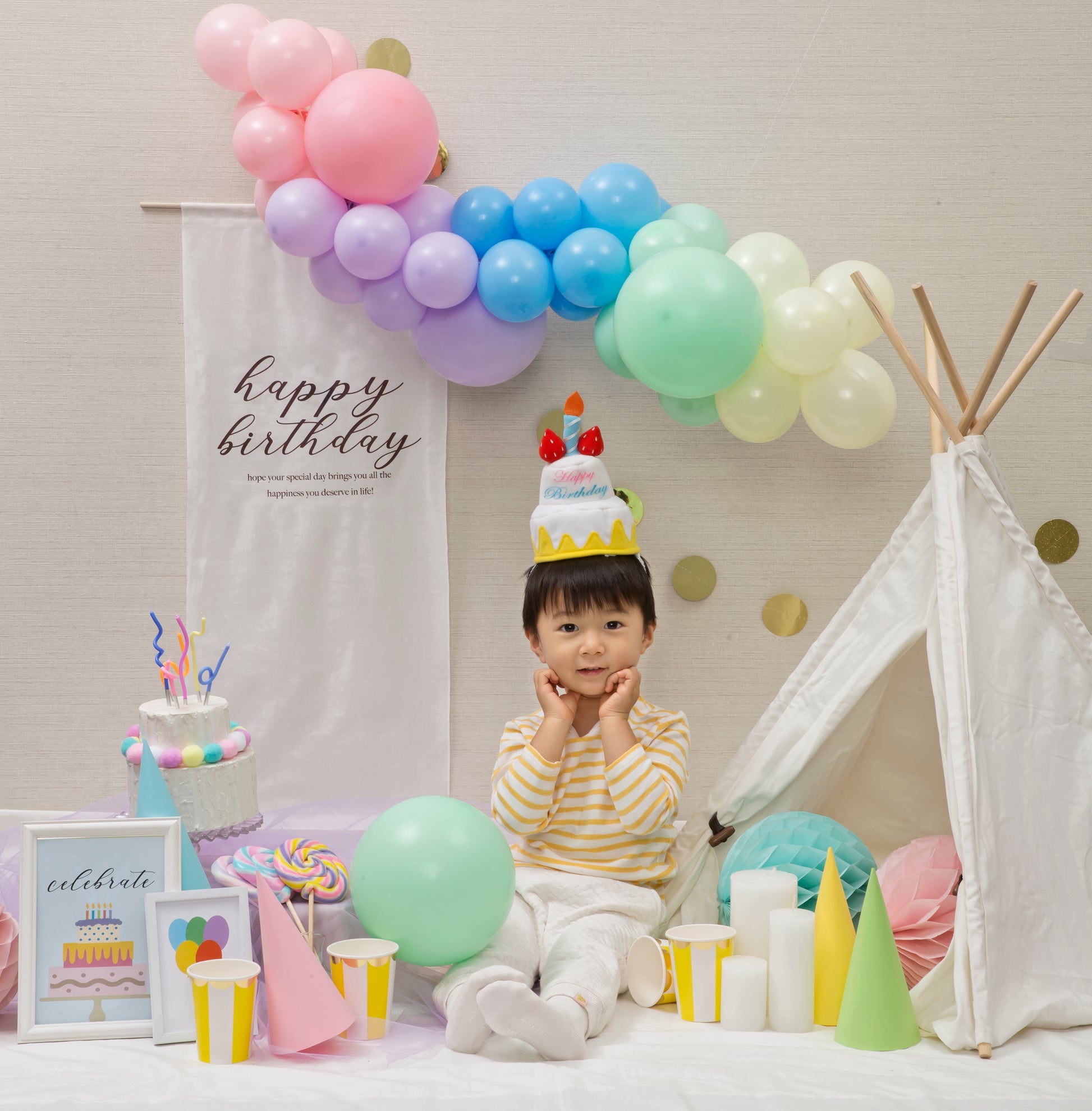 楽天市場 帽子 ハッピー バースデー ホワイト ハット 誕生日 ケーキ ハット パーティ イベント 女の子 男の子 プレゼント 可愛い キッズ 子供: 茜ショップ