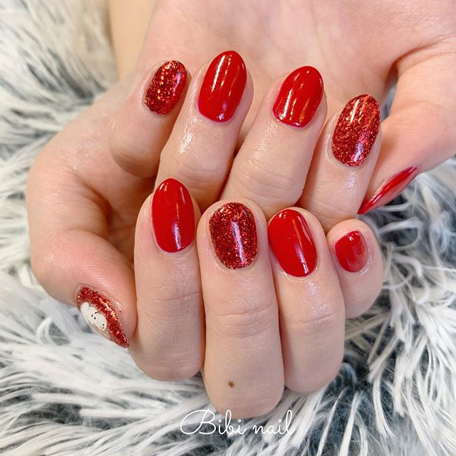 2025年秋トレンド ワンカラー ハンド クリスマスのネイルデザイン集人気順2ページ目ホットペッパービューティ